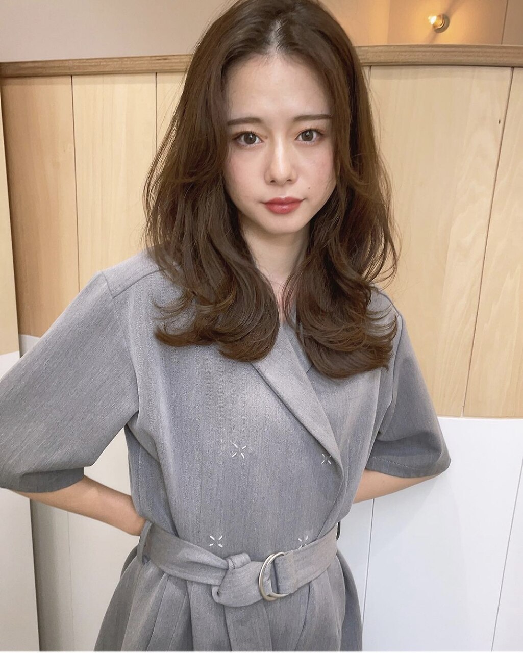 韓国アイドルのようなレイヤーヘア