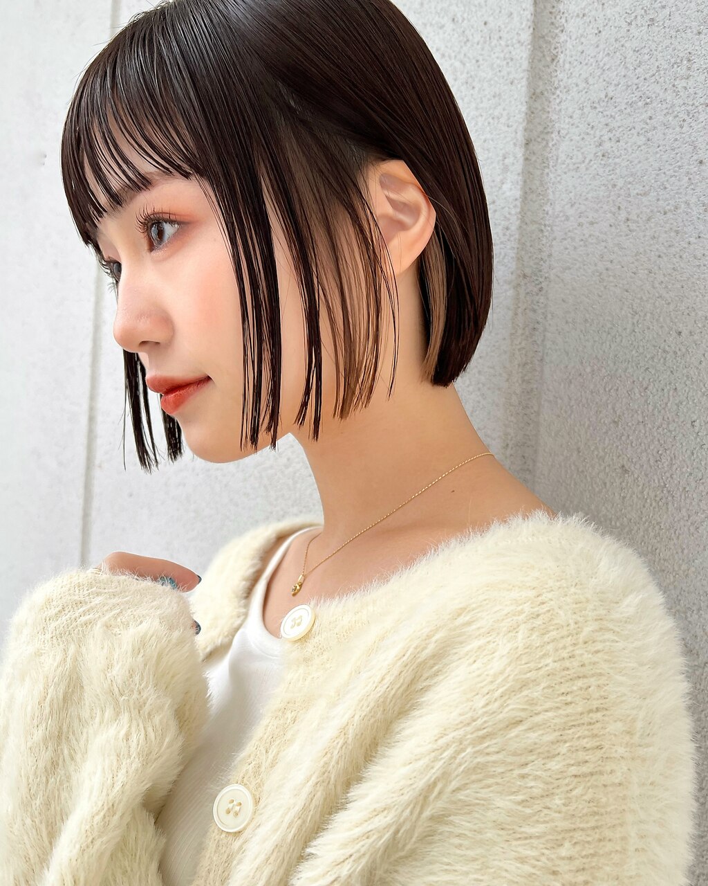 イヤリングカラー ミニボブ 20代30代40代【清水豊】
