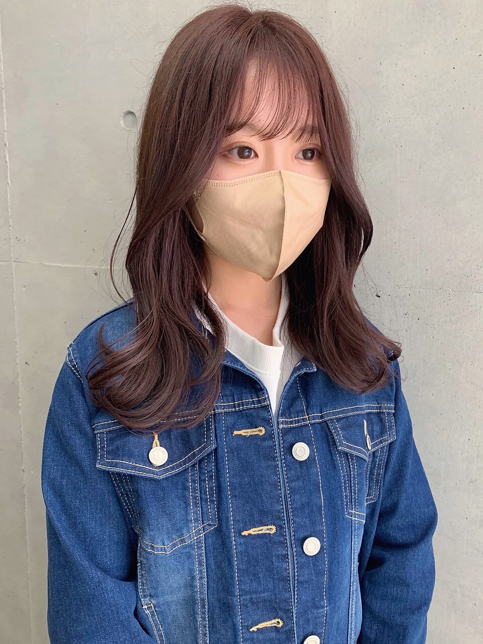 〇ブリーチなし ピンクラベンダーベージュ 柔らかいhair