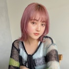 くびれボブ×ペールピンク ○堀越太真樹 縮毛矯正