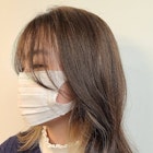 イヤリングカラー インナーカラー透明感ミルクティーベージュ