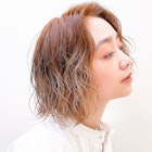 【ブリーチパーマ】ボブ×ウェーブパーマ