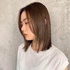 こなれミディ ストレート// イルミナくすみベージュ