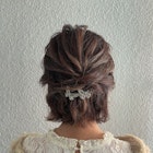 外ハネが可愛いハーフアップ★