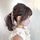 ポニーテール×リボン