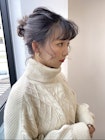 タートルネックに似合うヘアアレンジ