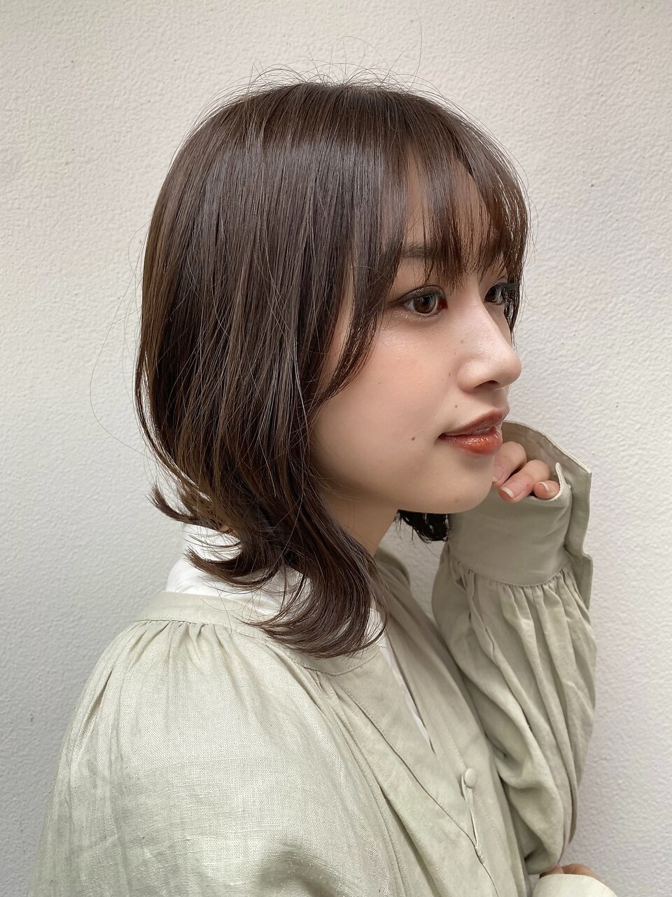 アースカラー ニュアンスボブ