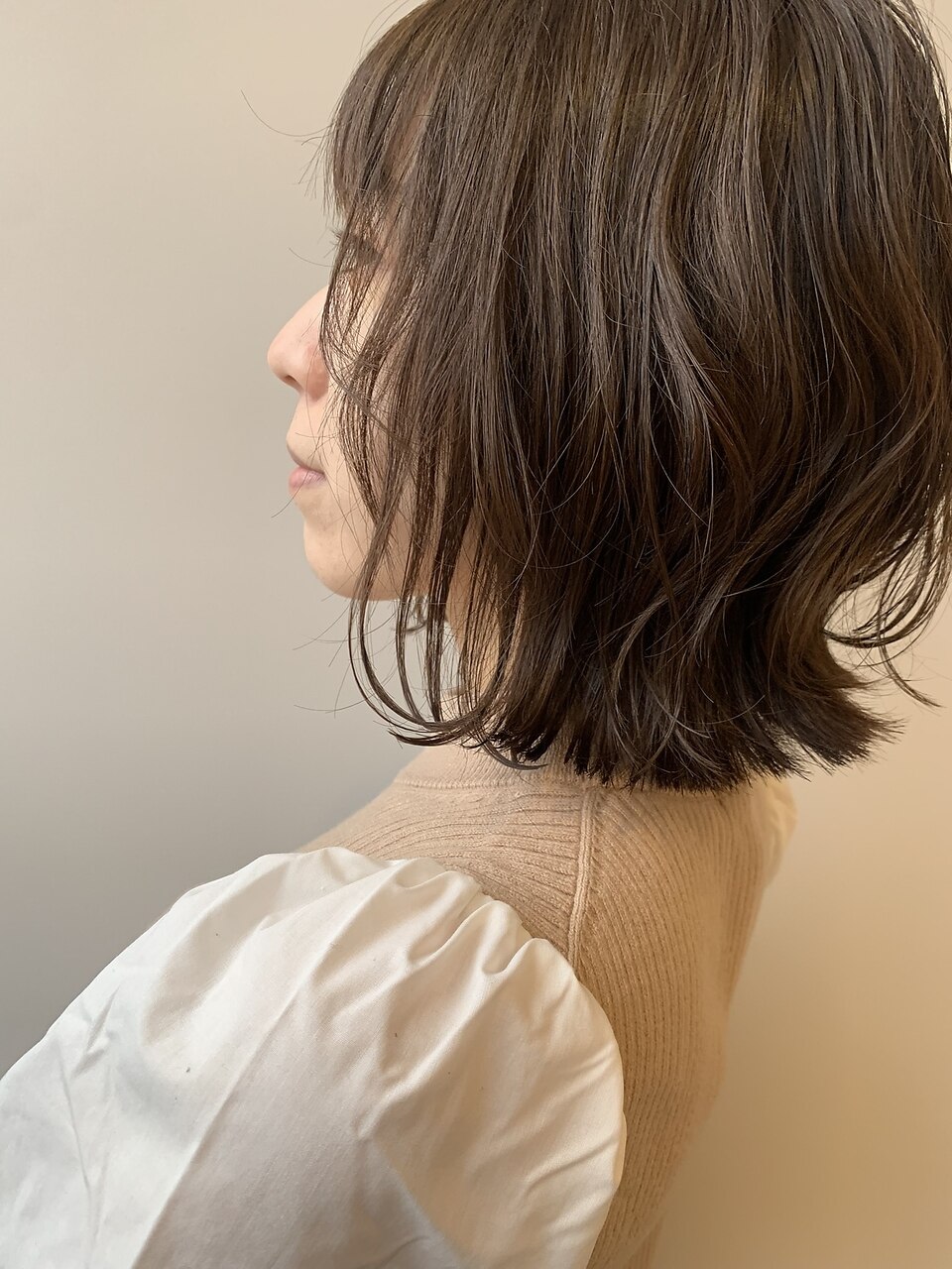 大人かわいいナチュラルくびれボブ