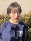 ふんわり前髪パーマヌーディカラー夏ショート【Lond 中居】
