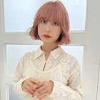 韓国ボブ×ピンクベージュ♪