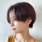 ハンサムショート_アースカラーくびれヘアツートンカラー_38802