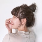 ゆるふわお団子_アースカラーくびれヘアツートンカラー_28706