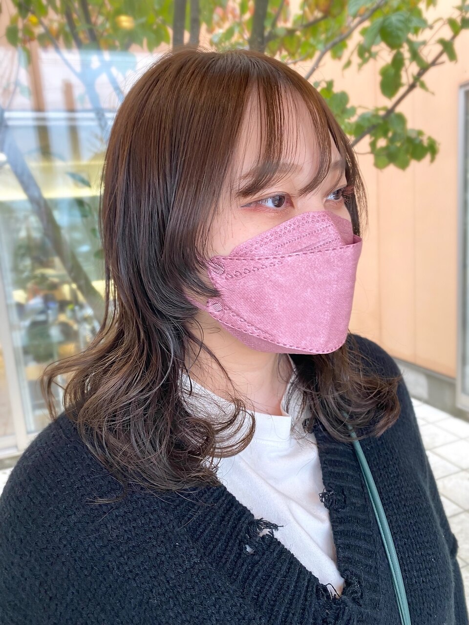 ロングウルフ×パーマ