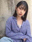 深めヌーディカラー切りっぱなし似合わせカット【Lond 中居】