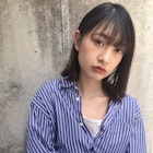 深めヌーディカラー切りっぱなし似合わせカット【Lond 中居】