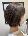 大人可愛いショート×縮毛矯正