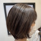 大人可愛いショート×縮毛矯正