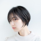 軽さと柔らかさがポイントの黒髪ショートボブ