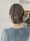 ボブでも出来るヘアセット☆結婚式ヘアアレンジ