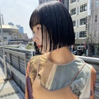 【心斎橋/田島あきら】切っぱなしアッシュブラックボブ
