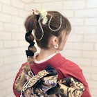 〈avant〉振袖ヘア おしゃれ水引&玉ねぎヘア