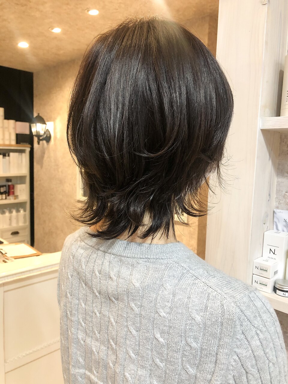 福山美容室Caary 大人気イルミナカラー チョコレートブラウン