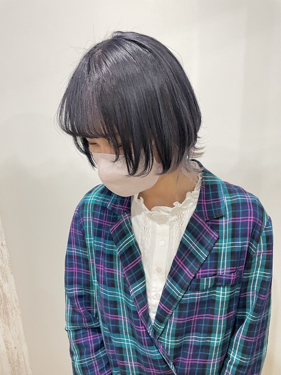 ボブウルフ×インナーカラー