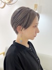 ホワイトベージュショート
