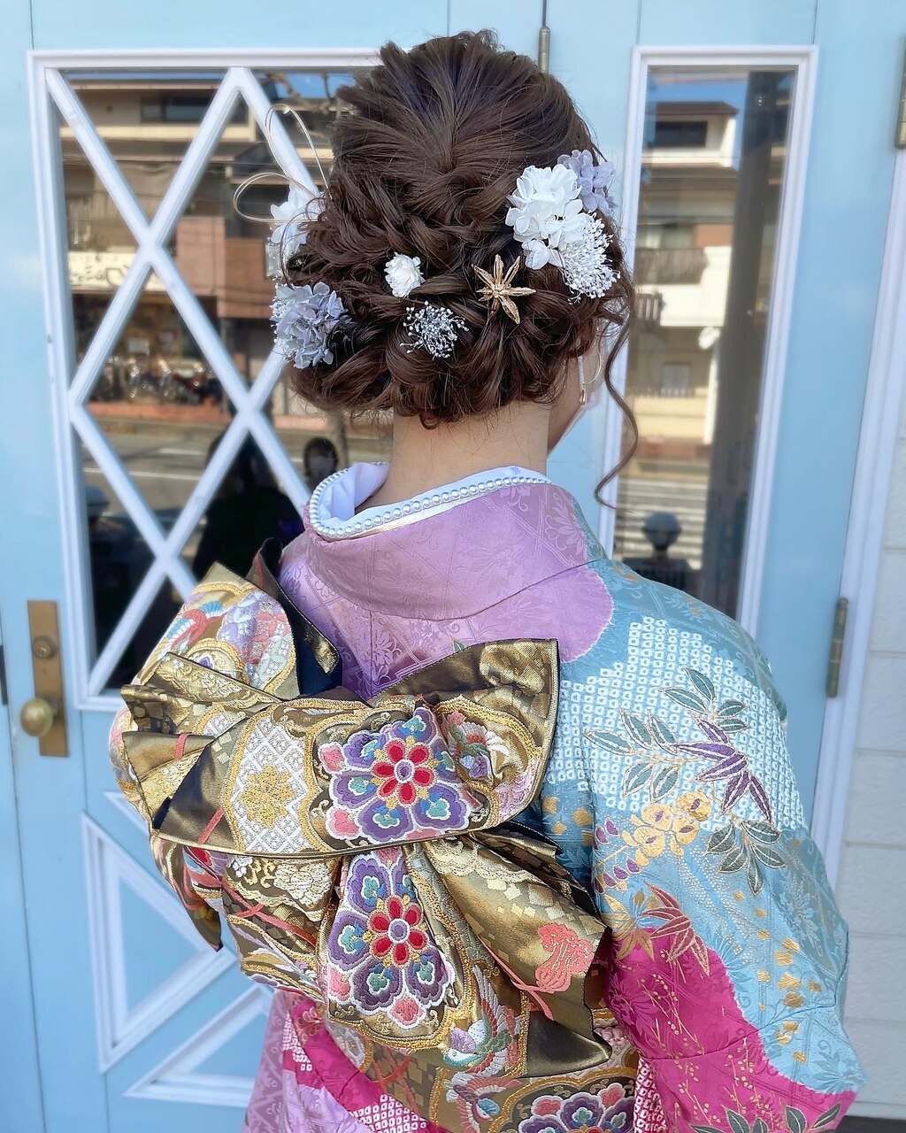 編み込み♪ゆるふわ成人式ヘア
