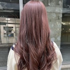 韓国風×透明感ピンク×ロングヘア