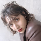 ボブアレンジ_アースカラーくびれヘアツートンカラー_58971