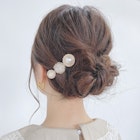 大人お団子アップアレンジ