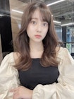 小顔見せ韓国ヘア くびれヘア ツヤカラー 顔まわりカット 艶