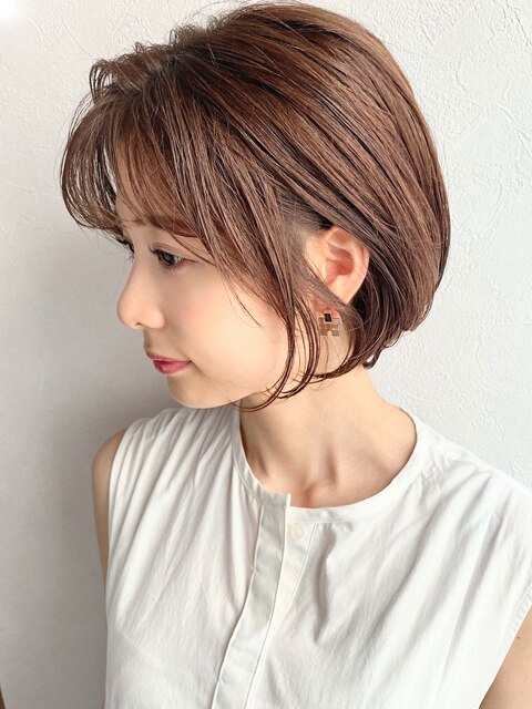 シースルーバング×小顔ショート×ミニボブ 20代30代40代