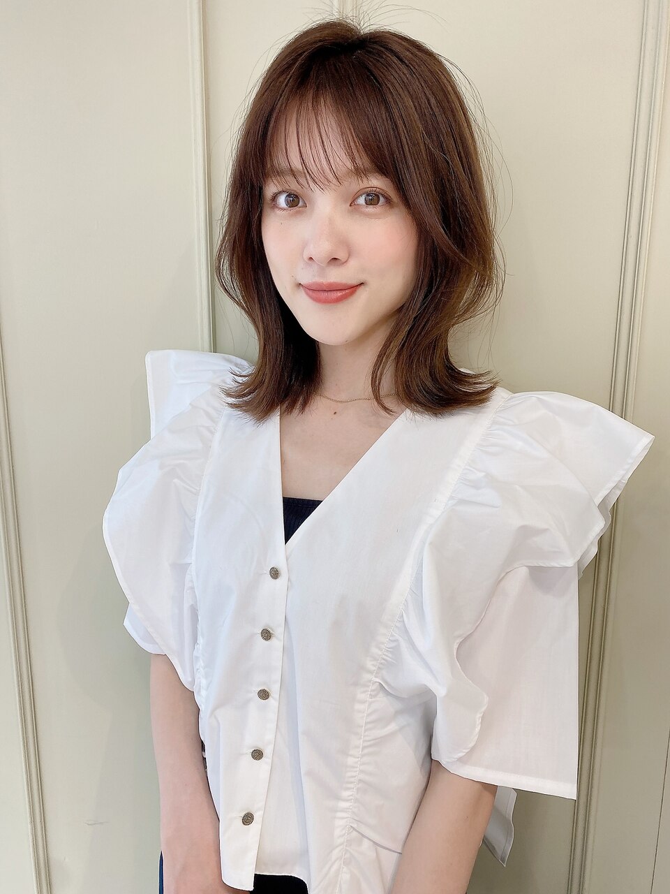 韓国風レイヤー大人くびれミディアム