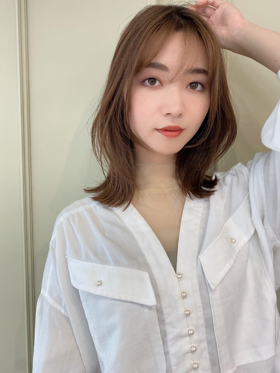 髪質改善くびれレイヤーミディアム