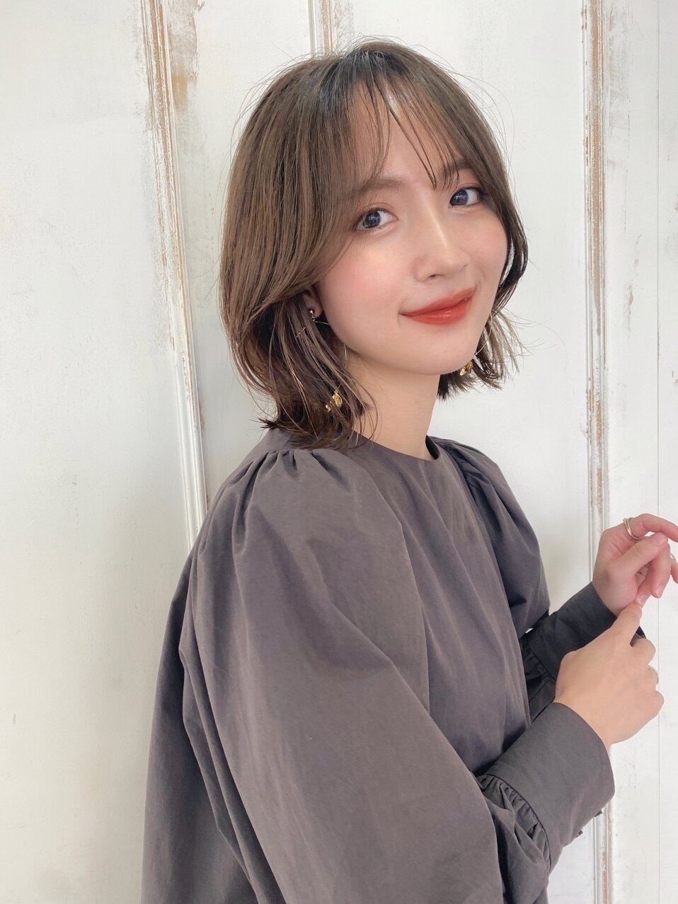 髪質改善くびれレイヤーミディアム