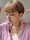 『マッシュショート×ハイライトベージュ』stylist諸見里