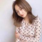 2wayバングのひし形小顔レイヤー セミディ