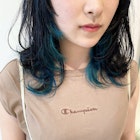 ◎ターコイズカラー×ロングウルフ