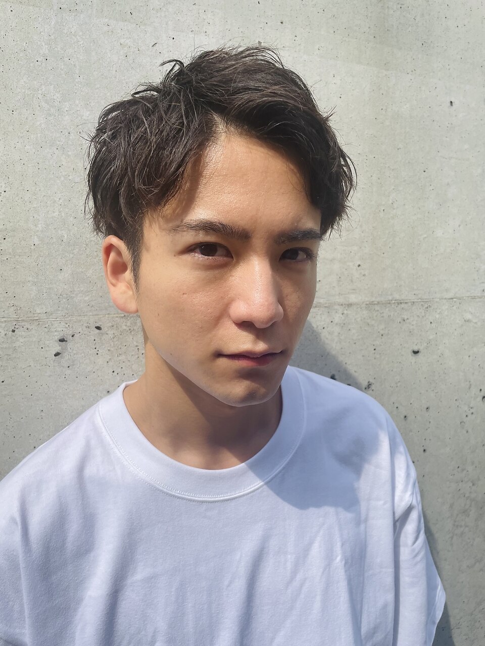 ツーブロック刈り上げアップバング/ソフトツイスト/スパイラル
