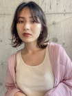 くびれボブロブイヤリングカラーニュアンスパーマレイヤーカット
