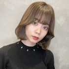 韓国風ボブ タンバルモリ 切りっぱなしボブ ハニーブラウン M621