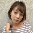 透明感ダブルカラーシースルーバングふんわりミディアム【中居】