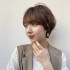 重め前髪 ふんわりマッシュショート