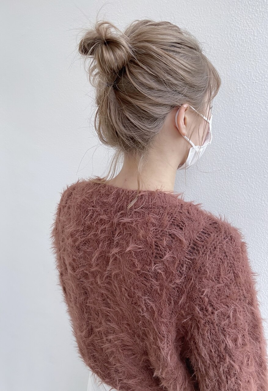 お団子アレンジ♪ミルクティーベージュ♪