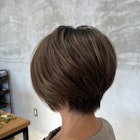 髪質改善◎白髪ぼかしハイライト×大人ショート【浦田】