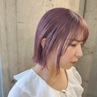 ピンクラベンダーのミニボブ