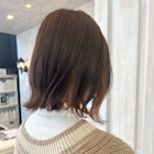福山市美容室Caary人気 耳かけハイトーンインナーカラーボブ