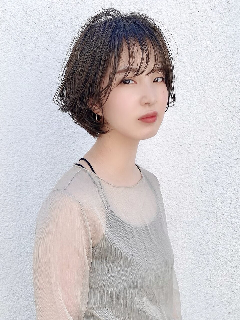 短すぎない大人ショートボブ ruen 上通り 右田莉奈